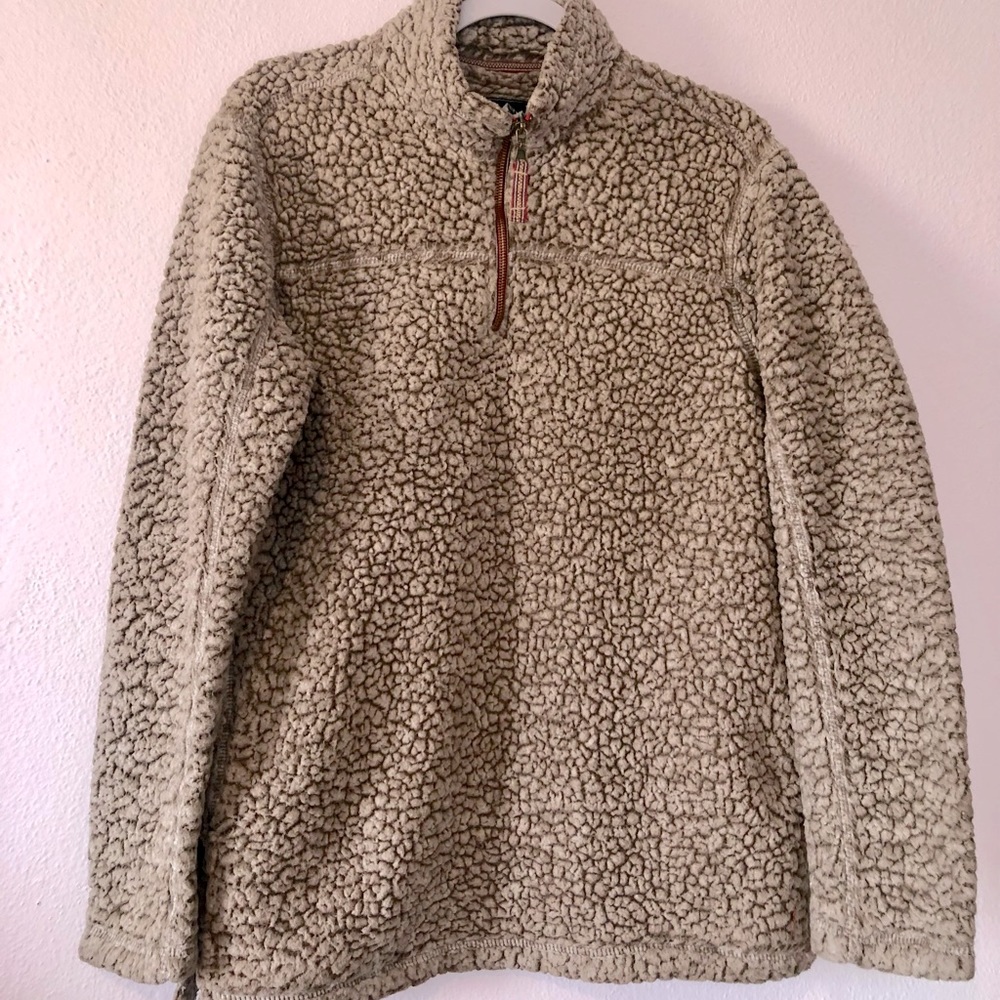 Alpine Sherpa Tan Fleece Sweater